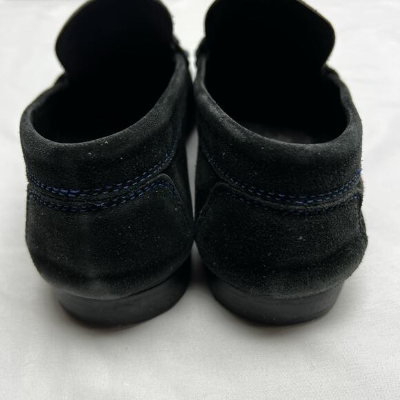 Donald Pliner Men\'s Dacio Bit Buckle Suede Slip-On Black Loafer Shoes Size 8M main image 4